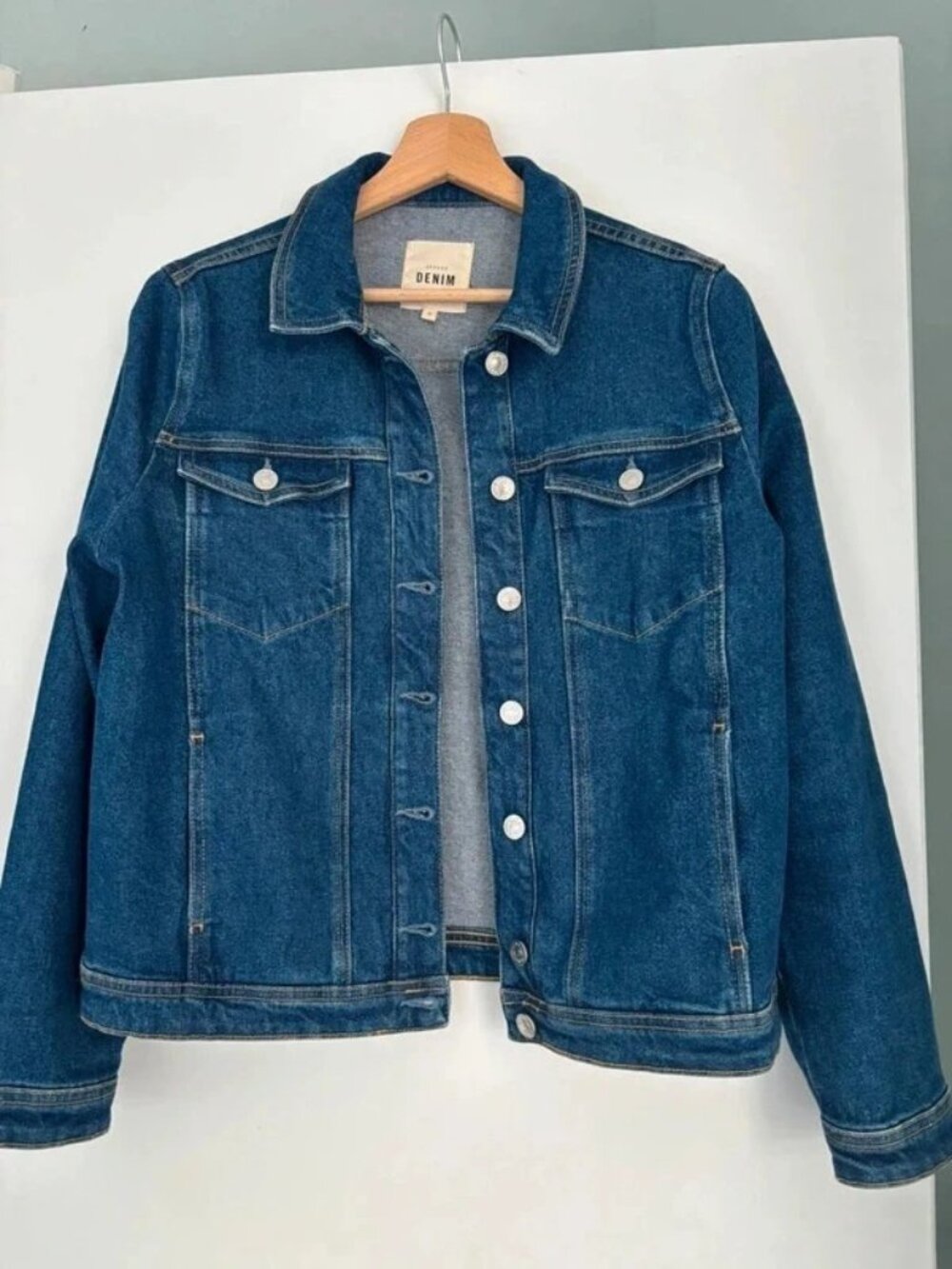 Sezane Wilfried Denim Jacket in Blue M
